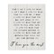 Stupell Industries Inspirational I love You the Most Phrase Canvas Wall Art